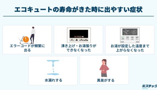 エコキュートの寿命は何年？交換時期に出る症状と寿命を延ばすポイントも解説