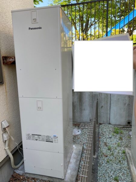 宮城県仙台市　電気温水器からエコキュート交換・蓄熱暖房機撤去工事　コロナ『UWH-4617AD2U』⇒パナソニック『HE-S46LQS』｜株式会社ミズテック